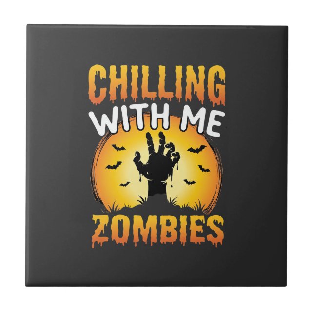 Carreau Graphisme de zombies qui me font frissonner pour H (Devant)
