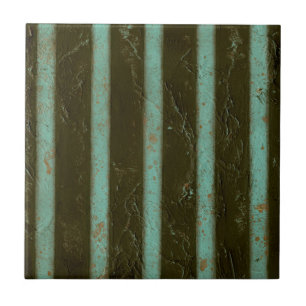 Carreau Grate d'air turquoise contemporaine