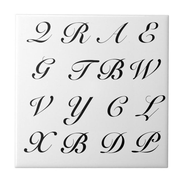 Carreau Grattez les lettres (Devant)