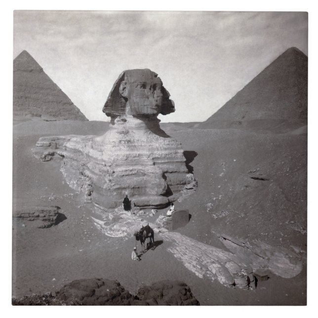 Carreau Great Sphinx & Gizeh Pyramides Necropolis Egypte (Devant)
