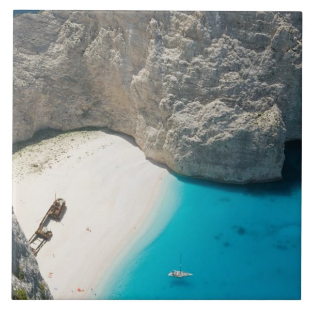 Carreau GRÈCE, Îles ioniennes, ZAKYNTHOS, ÉPAVE (Devant)