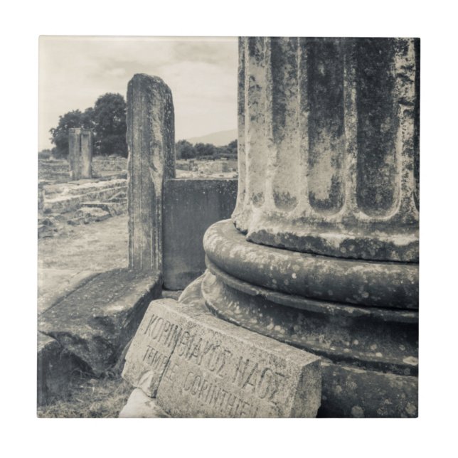 Carreau Grèce, ruines d'une ville antique (Devant)