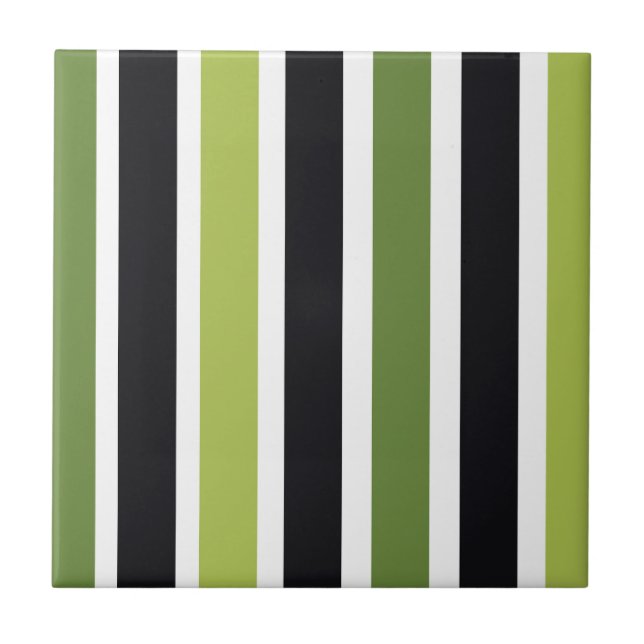 Carreau Green Black Stripes (Devant)