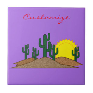 Carreau Green Saguaro Cactus Desert Sunrise Thunder_Cove