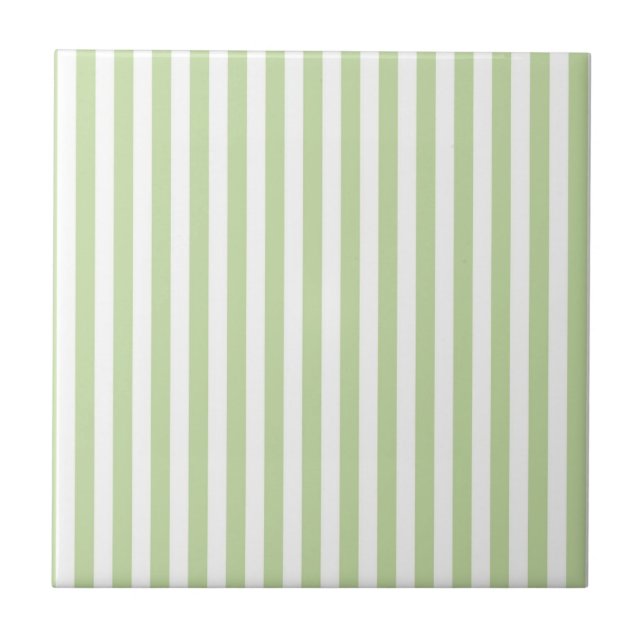 Carreau Green Stripes Pattern Minimal Modern Spring Summer (Devant)