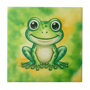 Carreau Grenouille verte mignonne