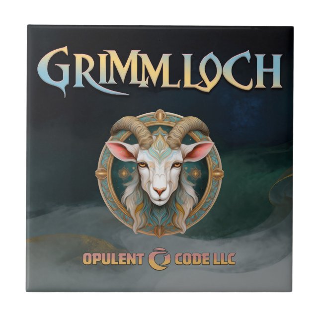 Carreau Grimmloch Emblème de la Chèvre Jeu de rôle fantast (Devant)