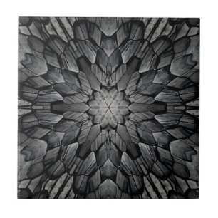 Carreau Gris 6 étoiles géométrique mosaïque de pierre