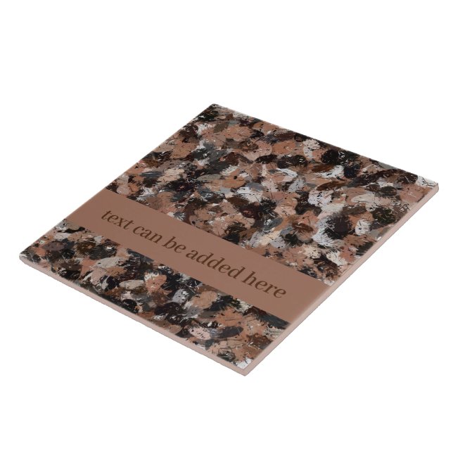 Carreau Gris, Brown et noir (Côté)