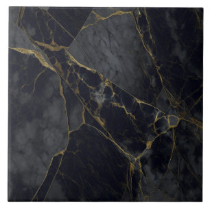 Carreau Gris de granit et céramique noire Carrelage brisé