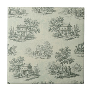 Carreau Gris doux Toile de ferme rustique Campagne