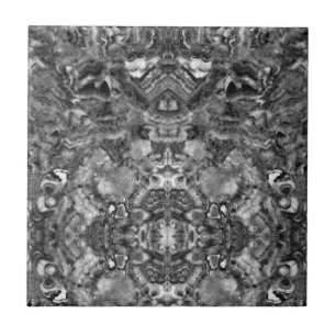 Carreau Gris Smoky Quartz, noir blanc gris motif