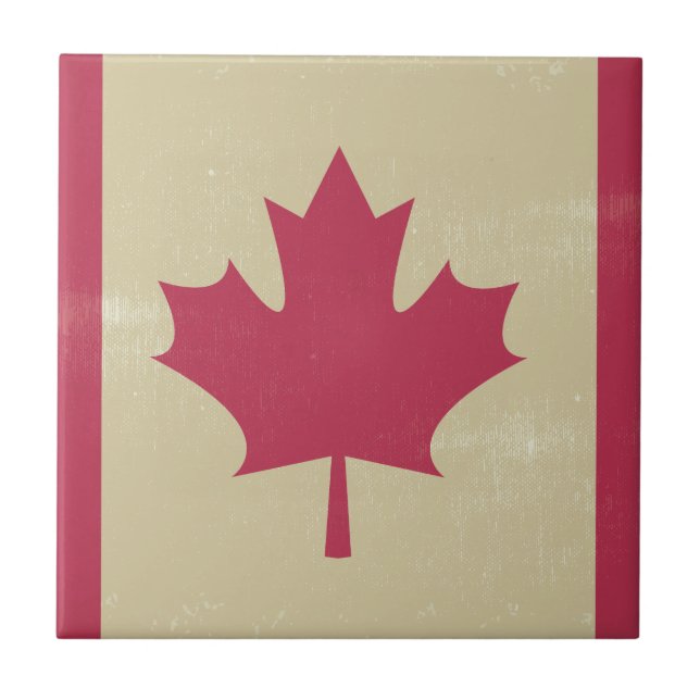 Carreau gronder le drapeau canadien (Devant)
