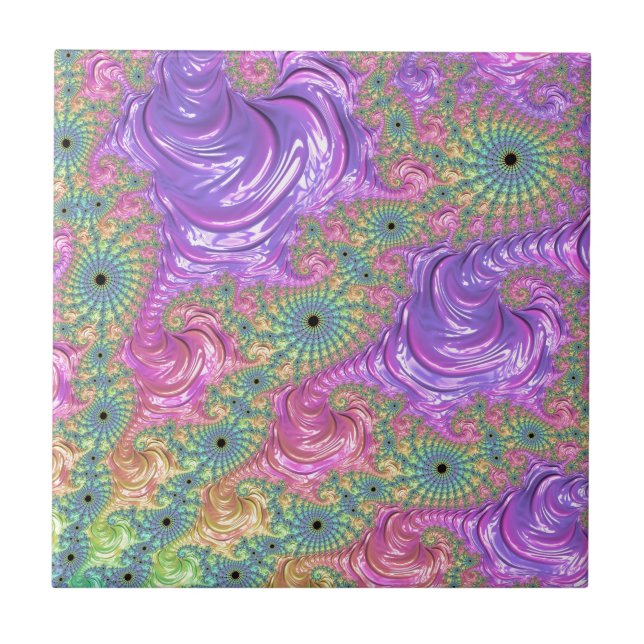 Carreau Groovy Trippy Boho Tonale de Bijou Arc-en-Ciel Fra (Devant)