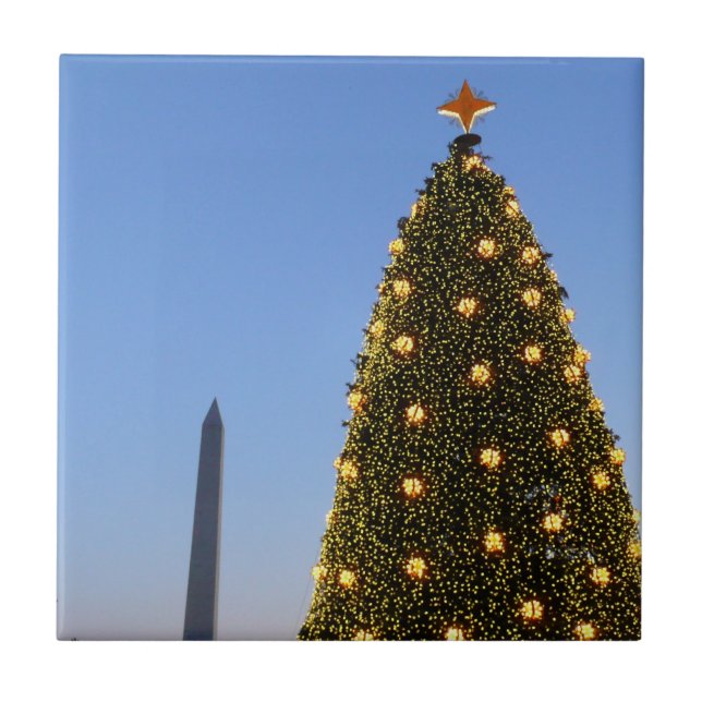 Carreau Gros et petits arbres de Noël II Vacances à DC (Devant)