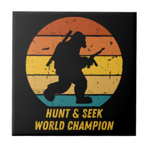 Carreau Gros pied Ne voulez pas se cacher et chercher de n