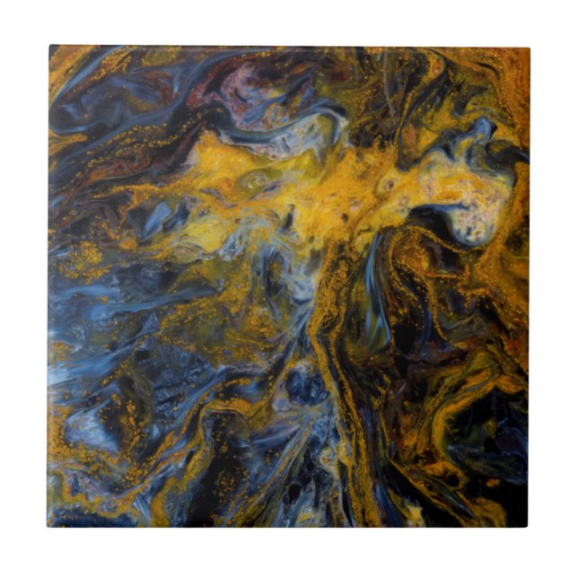 Carreau Gros plan abstrait de Pietersite (Devant)