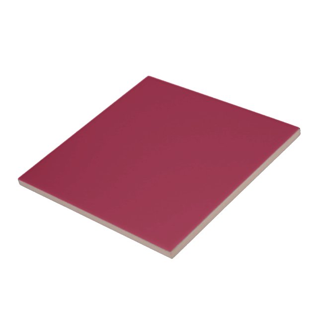 Carreau Grosse trempette o’ruby (couleur solide) (Côté)