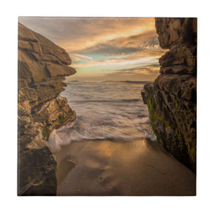 Carreau Grotte de mer sur la plage de Windansea