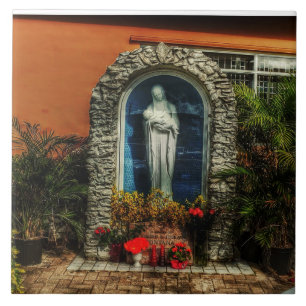 Carreau Grotte du sanctuaire de Mary