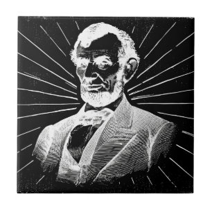 Carreau grunge abraham lincoln