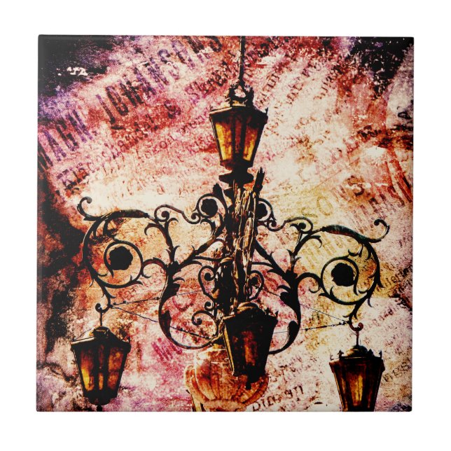 Carreau Grunge rose clair Plaza (Devant)