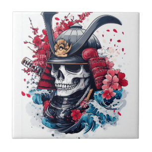 Carreau Guerrier crâne de samouraï