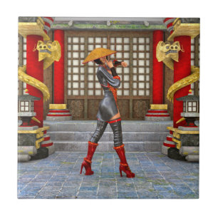 Carreau Guerrière asiatique