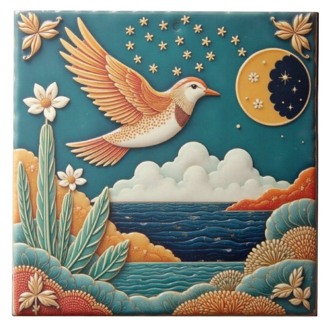 Carreau Guide de l'oiseau et du croissant (Devant)