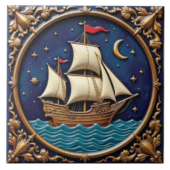 Carreau Guide de lune pour les navigateurs (Devant)