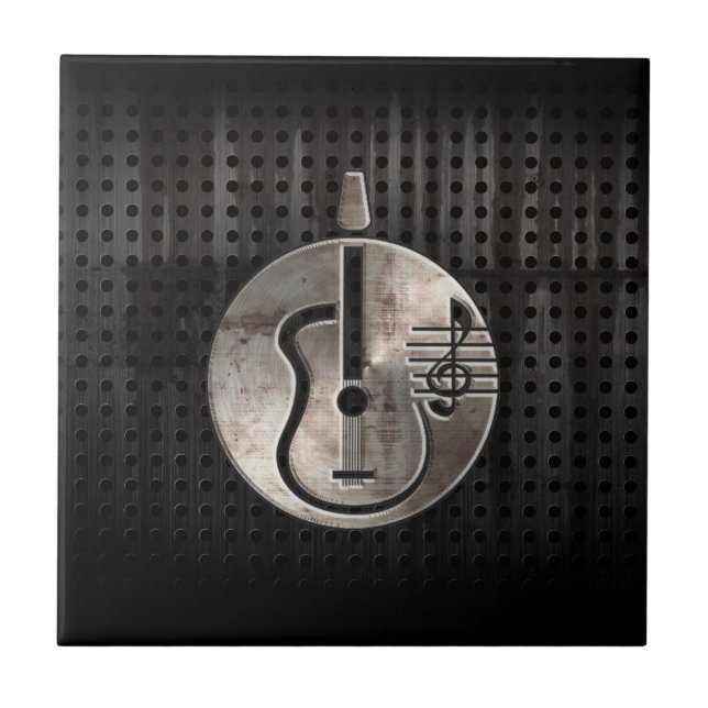 Carreau Guitare acoustique rocailleuse (Devant)