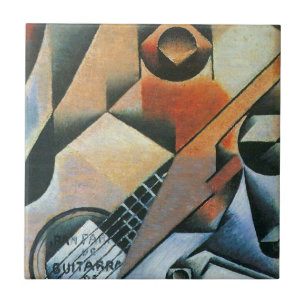 Carreau Guitare (Banjo) et Lunettes, Juan Gris, Art ancien