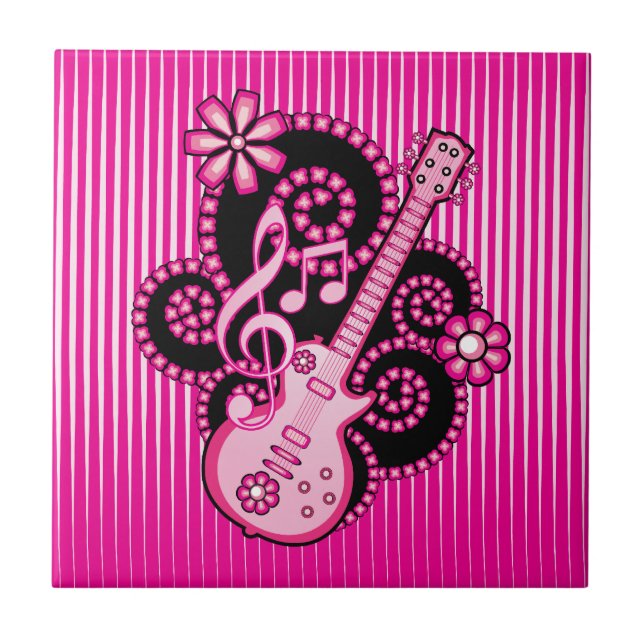 Carreau Guitare Girlie (Devant)
