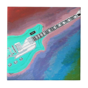Carreau Guitare verte