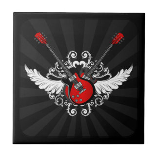 Carreau Guitares de rock - tuile