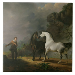 Carreau Gulliver s'adressant au Houyhnhnms, 1769 (huile