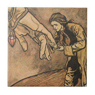 Carreau Gulliver's Travels vintage par Arthur Rackham