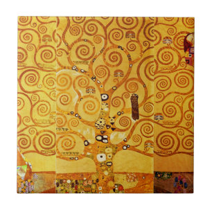 Carreau Gustav Klimt Arbre de Vie : Symboliste Art Nouveau