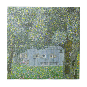 Carreau Gustav Klimt - Bauerhaus dans la peinture de