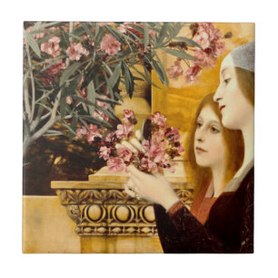 Carreau Gustav Klimt - Deux Filles Avec Oleander