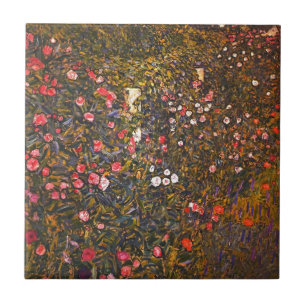 Carreau Gustav Klimt // Italenische Gartenlandschaft