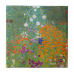 Carreau Gustav Klimt - Jardin des fleurs<br><div class="desc">Jardin aux fleurs - Gustav Klimt en 1905-1907</div>