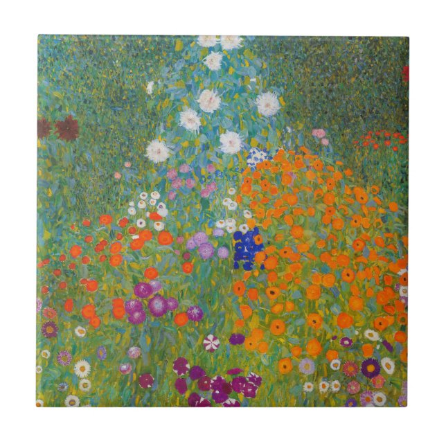 Carreau Gustav Klimt - Jardin des fleurs (Devant)