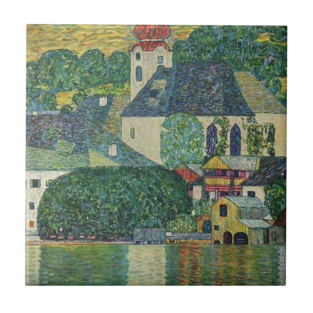 Carreau Gustav Klimt // Kirche dans Unterach am Attersee (Devant)