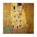 Carreau Gustav Klimt la tuile de baiser<br><div class="desc">Gustav Klimt la tuile de baiser. Peinture à l'huile d'illustration sur la toile à partir de 1907-1908. Le baiser est la peinture la plus connue de Gustav Klimt, un beau travail représentant la taille de sa période d'or. Un cadeau parfait pour les amants du symbolisme autrichien, le Gustav Klimt, et...</div>