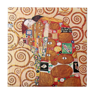 Carreau Gustav Klimt - Le Baiser - Peinture d'art fin