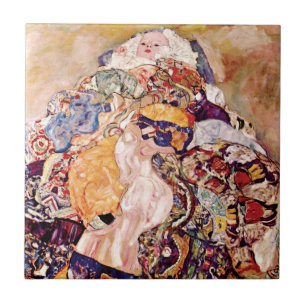 Carreau Gustav Klimt - Le Berceau - Nouveau-né
