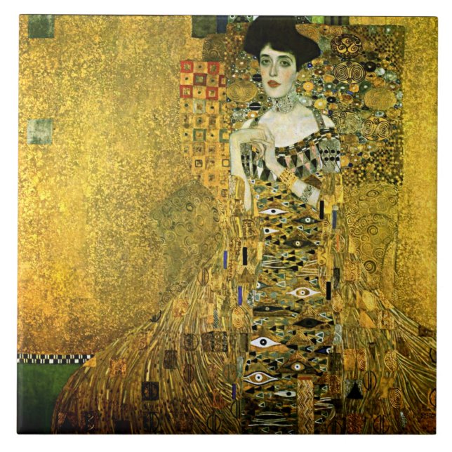 Carreau Gustav Klimt Madame d'or Ceramics (Devant)