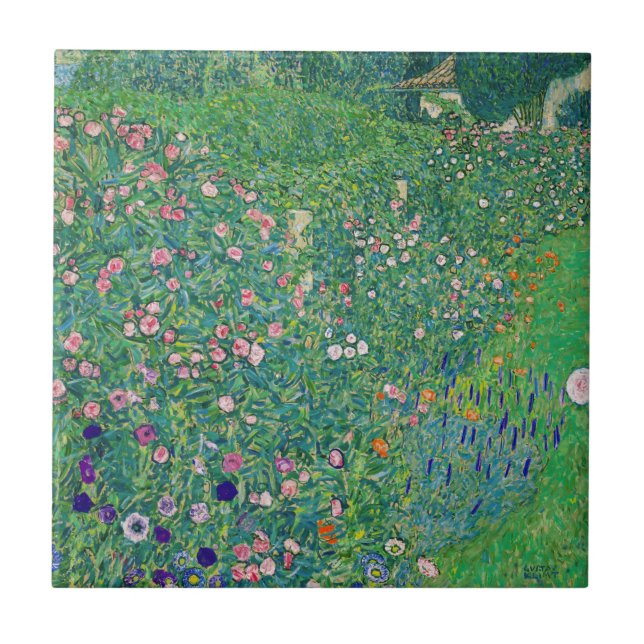 Carreau Gustav Klimt - Paysage du jardin italien (Devant)