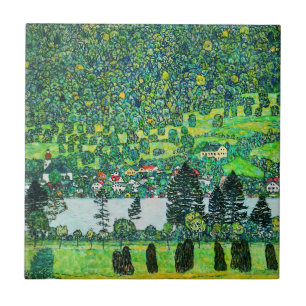 Carreau Gustav Klimt - Pente de montagne à Unterach